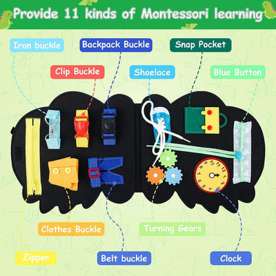 Montessori Dino Busy Board